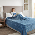 Beautyrest-Beautyrest Heated Plush Secure Comfort Blanket