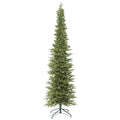 Vickerman 3.5' Bixley Pencil Fir Artificial Christmas Tree, Clear Dura-lit Lights - Faux Brixley Pencil Fir Christmas Tree - Seasonal Indoor Home Decor