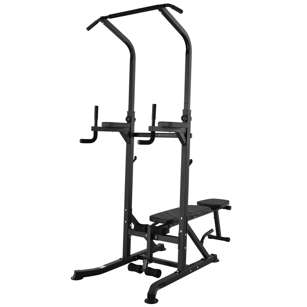Soozier Exercise Pull-up Weight Machine Power Tower with Multiple Adjustable Positions for Strengthening Many Muscles