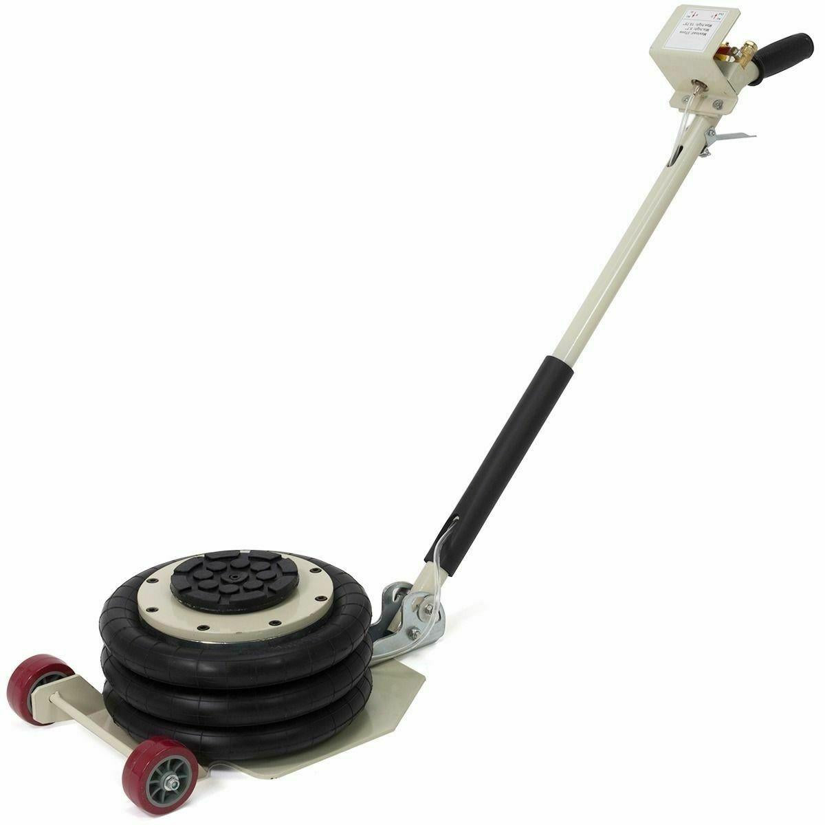 USED 6600lbs Triple bag air jack 3T Air Bag Folding rod Automobile Repair Lifter