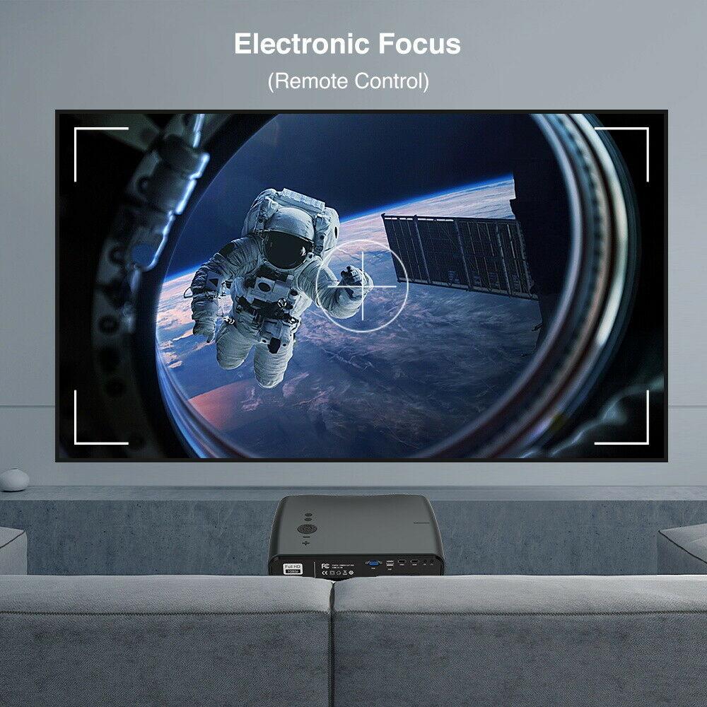 native 1080p led projector support 4k home theater office ppt tv hdmi smart fhd