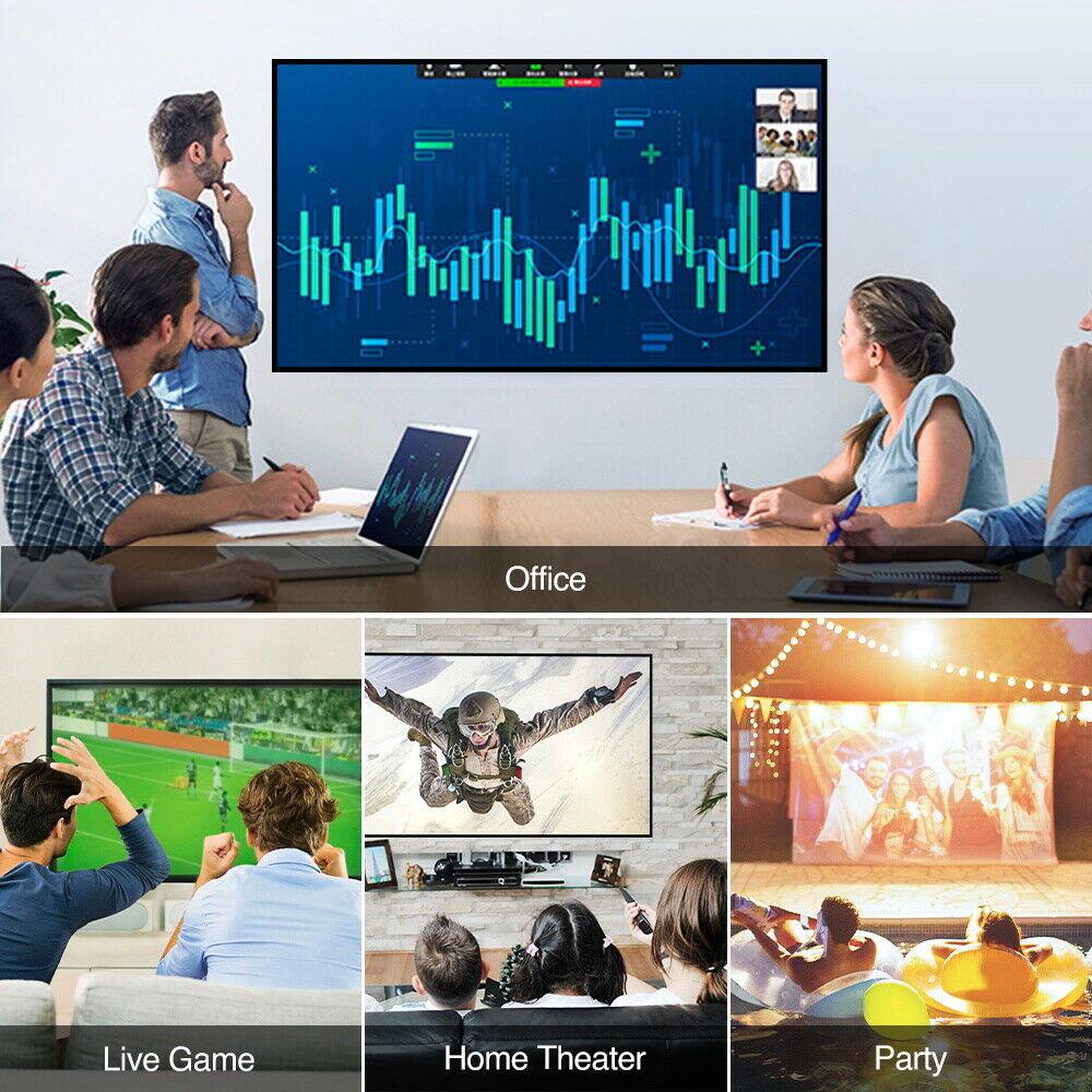 caiwei native 1080p projector support 4k home theater office ppt tv cinema hdmi