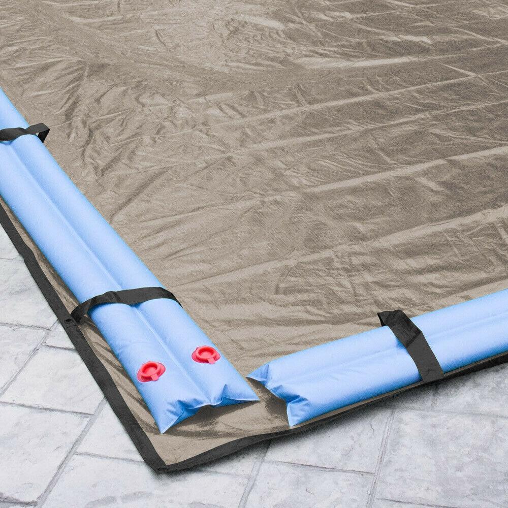 25' x 45' rectangle in-ground swimming pool winter cover 20 year - taupe