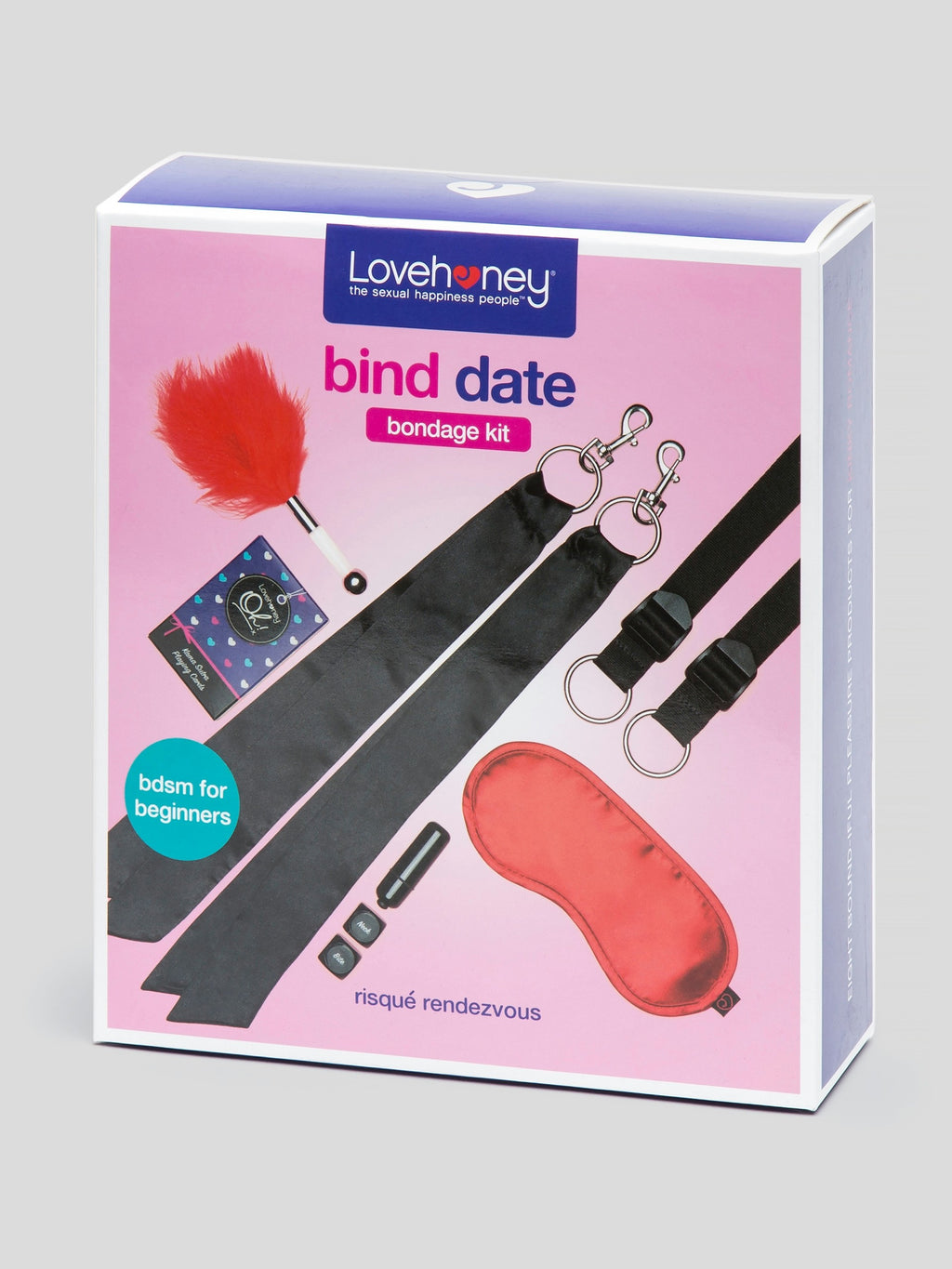 Lovehoney Bind Date Bondage Kit (8 Piece), Black