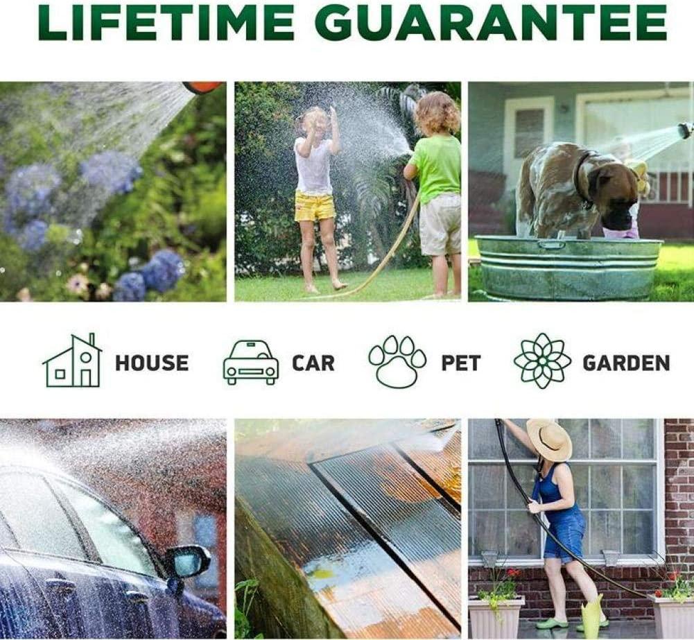 AOHMG Garden Hose Expandable, 3/4 Brass Connectors No-Kink/No-Tangle Water Hose, for Outdoor Lawn Car Watering Plants,98Feet