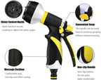 Garden Hose with Nozzle, 8 Function Nozzles and Holder Water Volume Adjustment for Lawn Care Watering Flowers and Car Wash Pets,32 ft