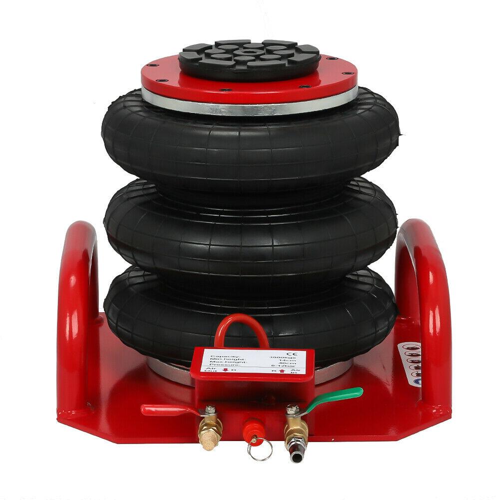 3 Ton Triple Bag Air Jack 6600 LBS 16" Lifting Height Air Bag Jack Lift