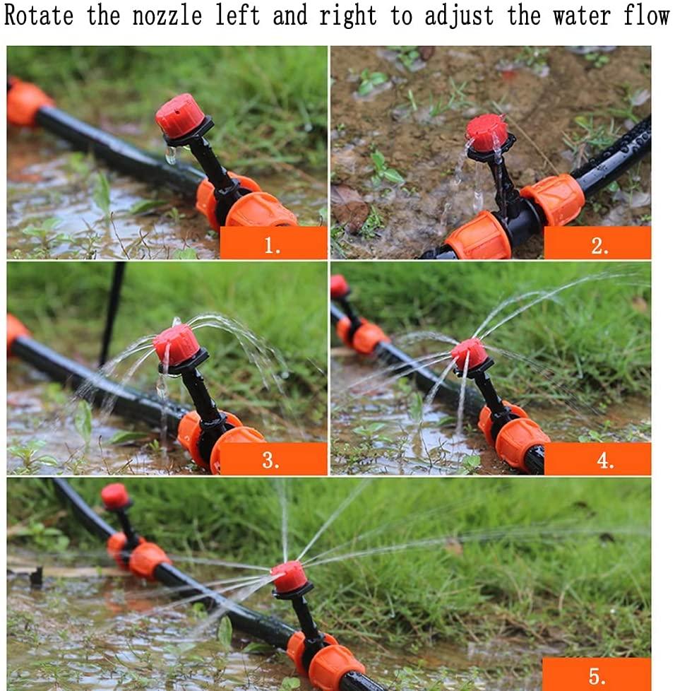 BBGS DIY Plant Watering Kit, with Adjustable Nozzle, Automatic Watering Sprinkler Cooling System for Flower Bed Patio Plants (Color : Style 4-20m)
