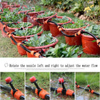 BBGS DIY Plant Watering Kit, with Adjustable Nozzle, Automatic Watering Sprinkler Cooling System for Flower Bed Patio Plants (Color : Style 4-20m)