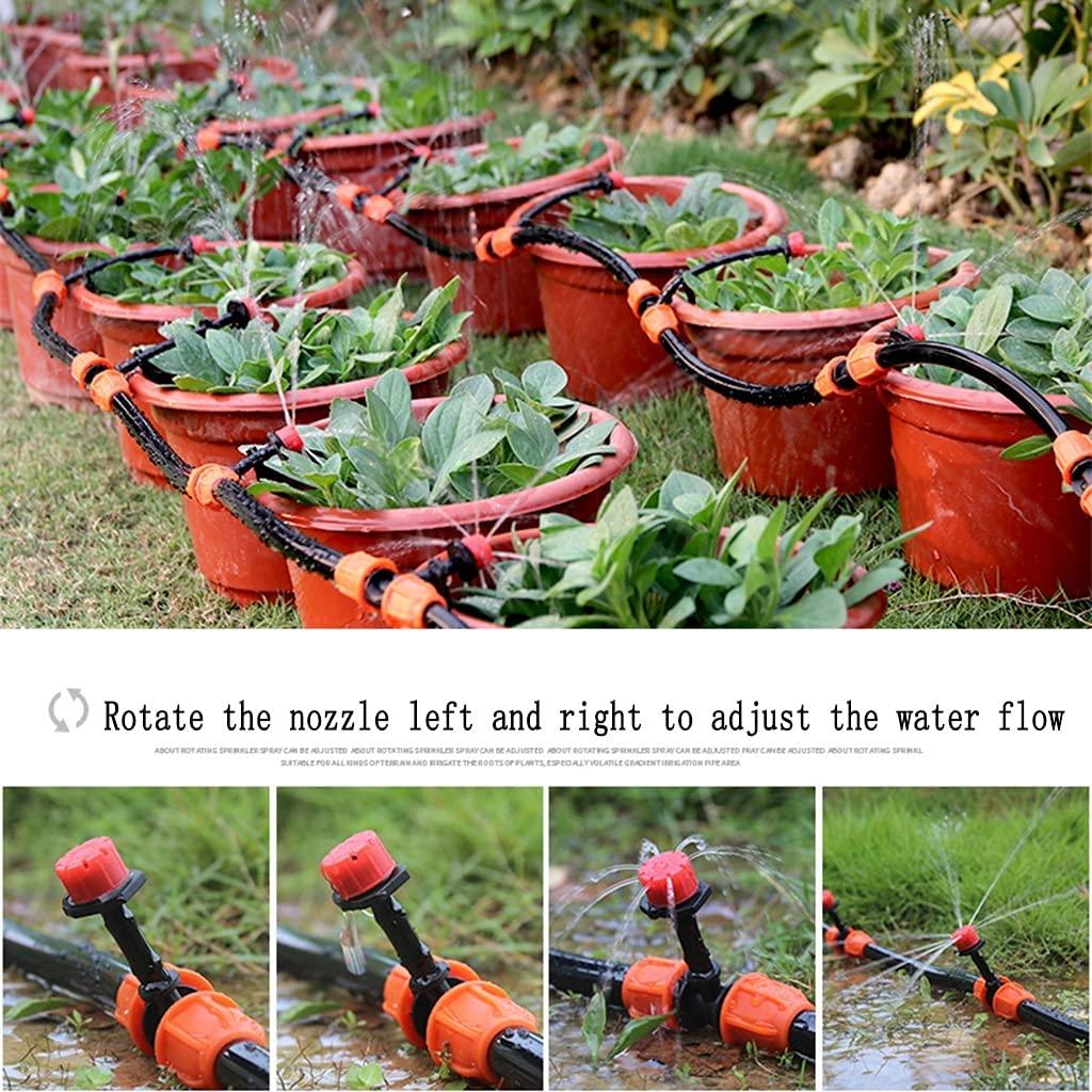 BBGS DIY Plant Watering Kit, with Adjustable Nozzle, Automatic Watering Sprinkler Cooling System for Flower Bed Patio Plants (Color : Style 4-20m)