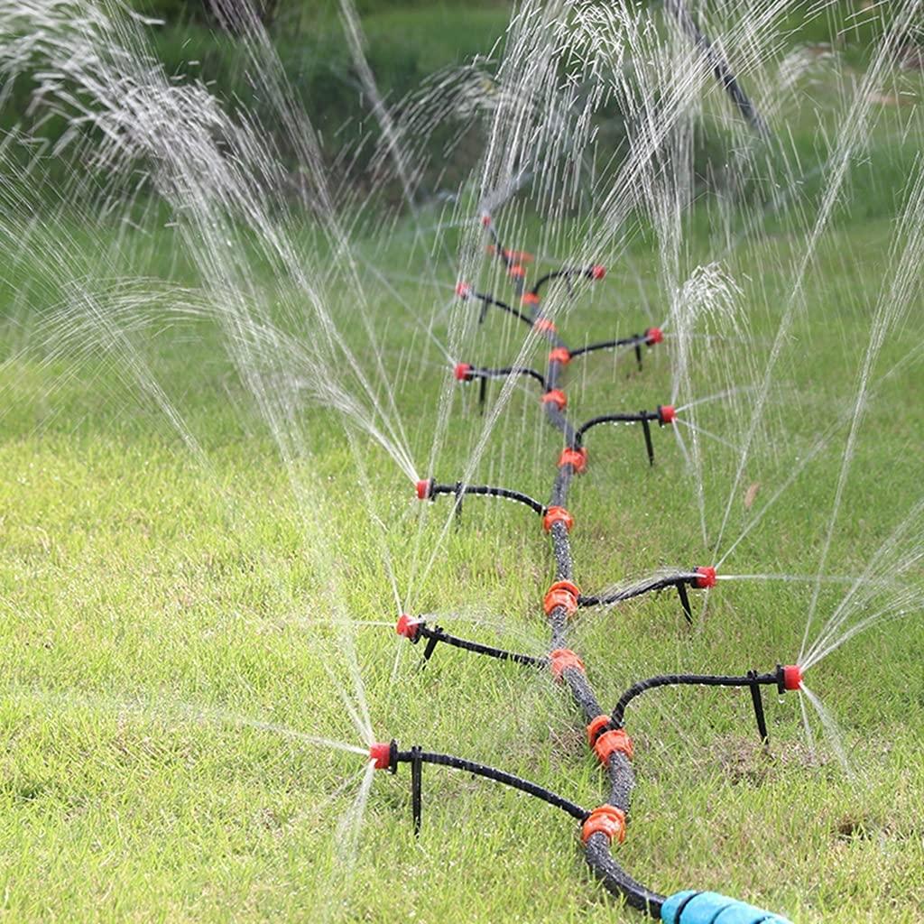 BBGS DIY Plant Watering Kit, with Adjustable Nozzle, Automatic Watering Sprinkler Cooling System for Flower Bed Patio Plants (Color : Style 4-20m)