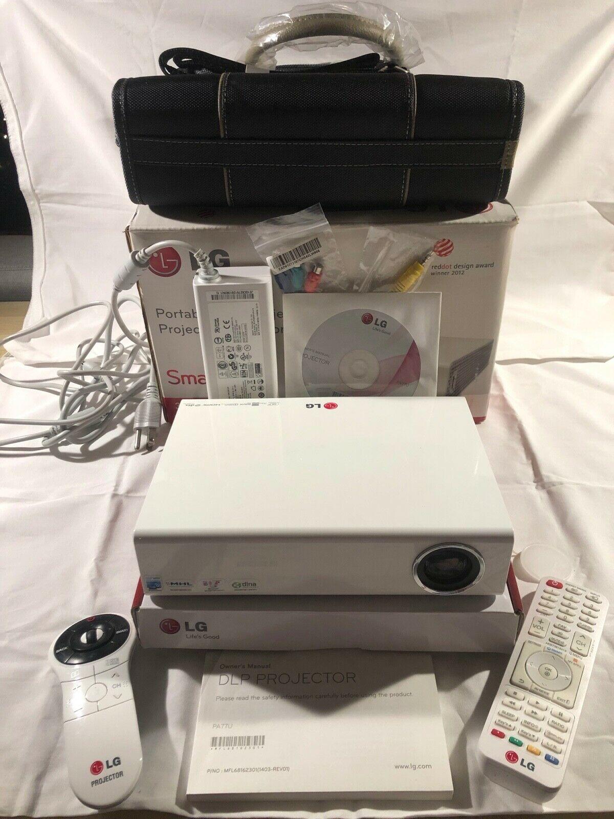 lg pa77u-je  portable led 3d  projector -smart tv - magic remote