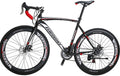 Eurobike Road Bikes 700C Wheels 54cm Frame Adult Racing Bicycle 21 Speed (60mm)
