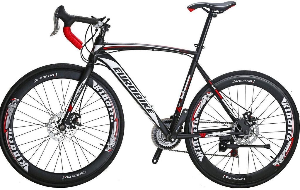 Eurobike Road Bikes 700C Wheels 54cm Frame Adult Racing Bicycle 21 Speed (60mm)