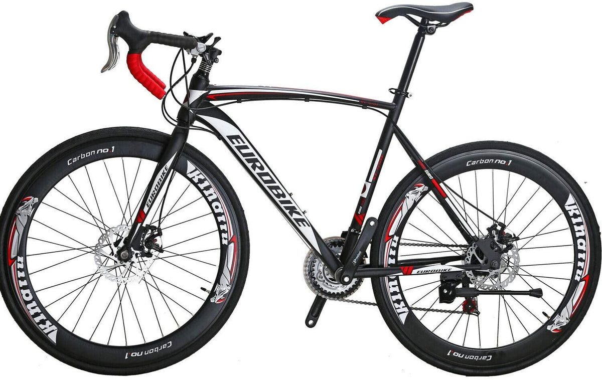 Eurobike Road Bikes 700C Wheels 54cm Frame Adult Racing Bicycle 21 Speed (60mm)