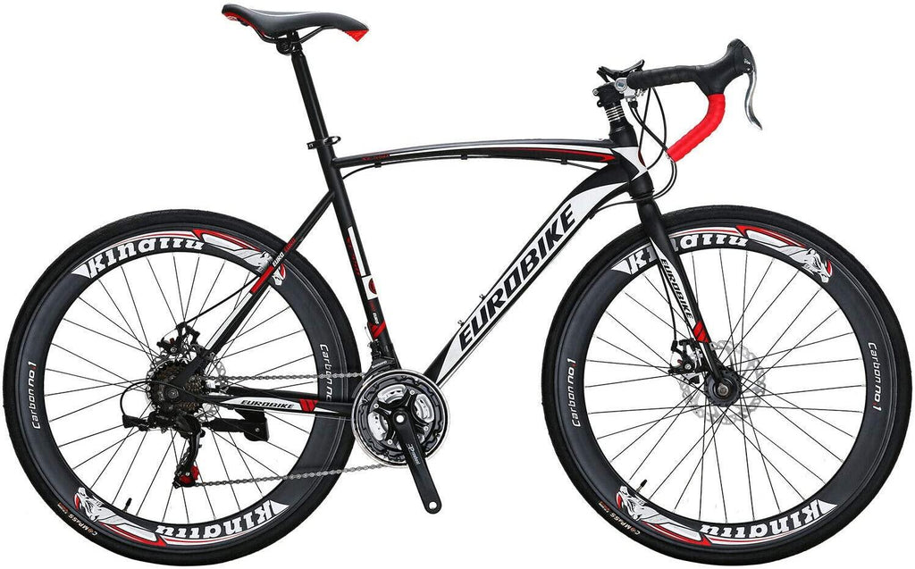Eurobike Road Bikes 700C Wheels 54cm Frame Adult Racing Bicycle 21 Speed (60mm)