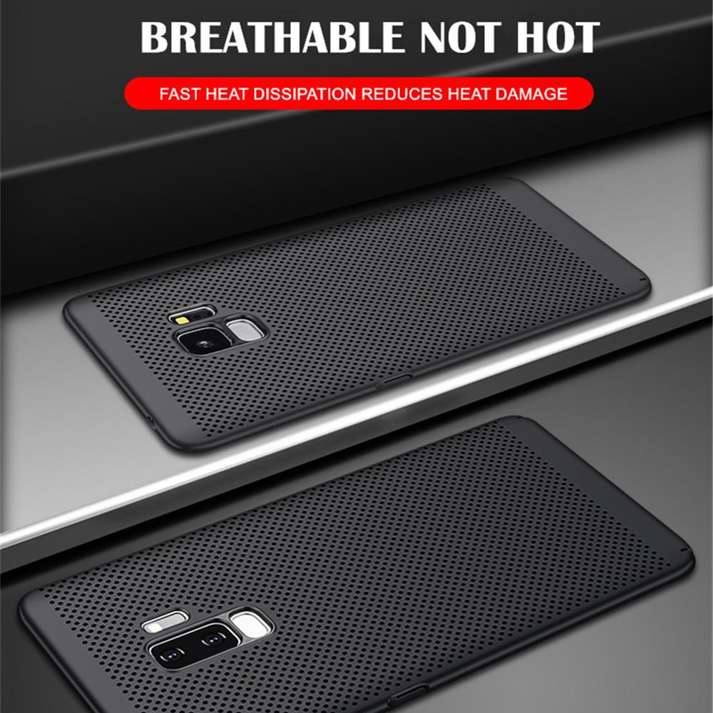 Phone Accessories - Hard PC Matte Full Cover Heat Dissipation Case For Samsung Galaxy S8 S9 S10 Plus NOTE 8 9 S6 S7 Edge
