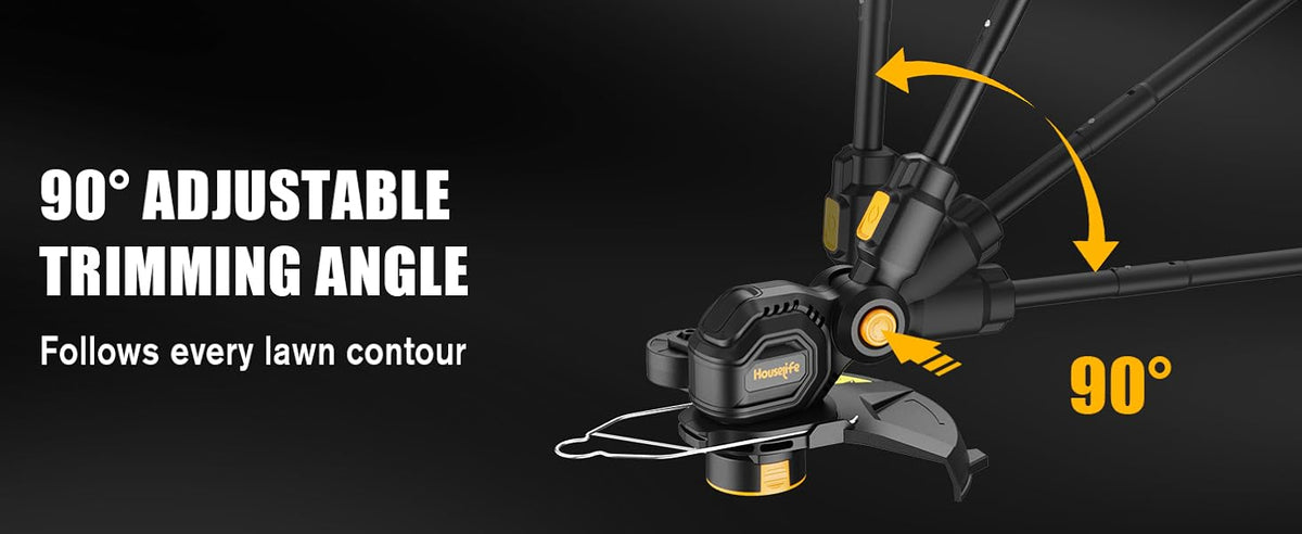 3 in 1 Cordless Weed Eater Compatible with DEWALT 20V MAX Battery,12-Inch String Trimmer Edger &amp; Mini Mower, 8500RPM Auto Feed Weed Wacker w/Adjustable Handle (Tool Only)