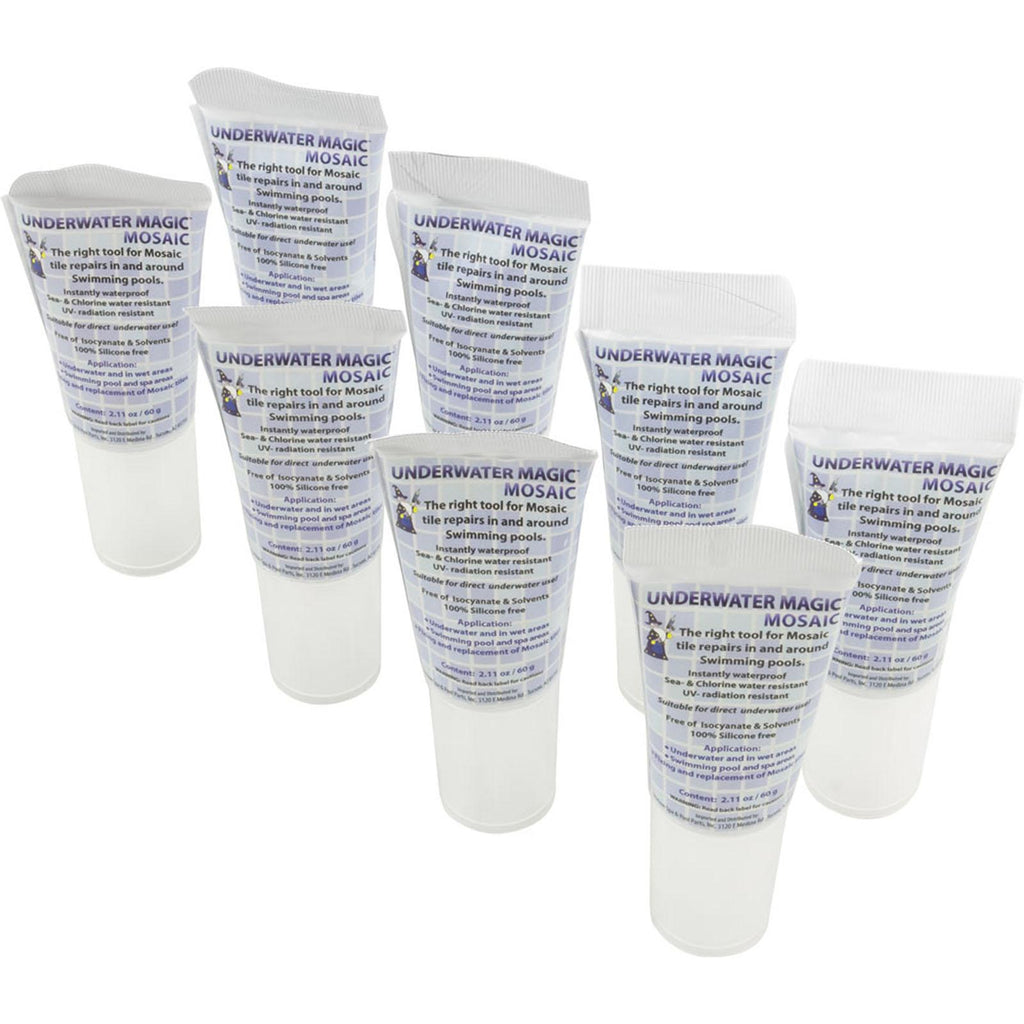 Underwater Magic Sealant, Underwater Magic Mosaic, 2.1 oz Tube, 8ct, White