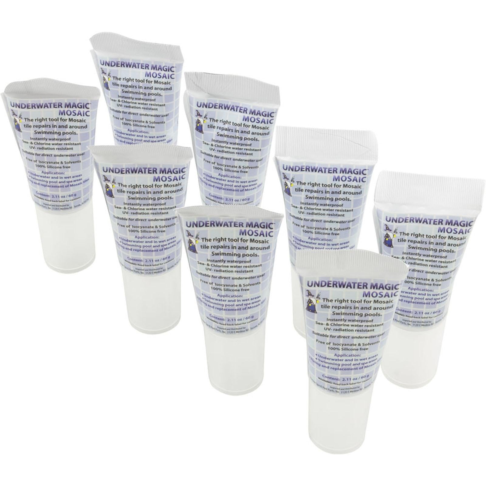 Underwater Magic Sealant, Underwater Magic Mosaic, 2.1 oz Tube, 8ct, White