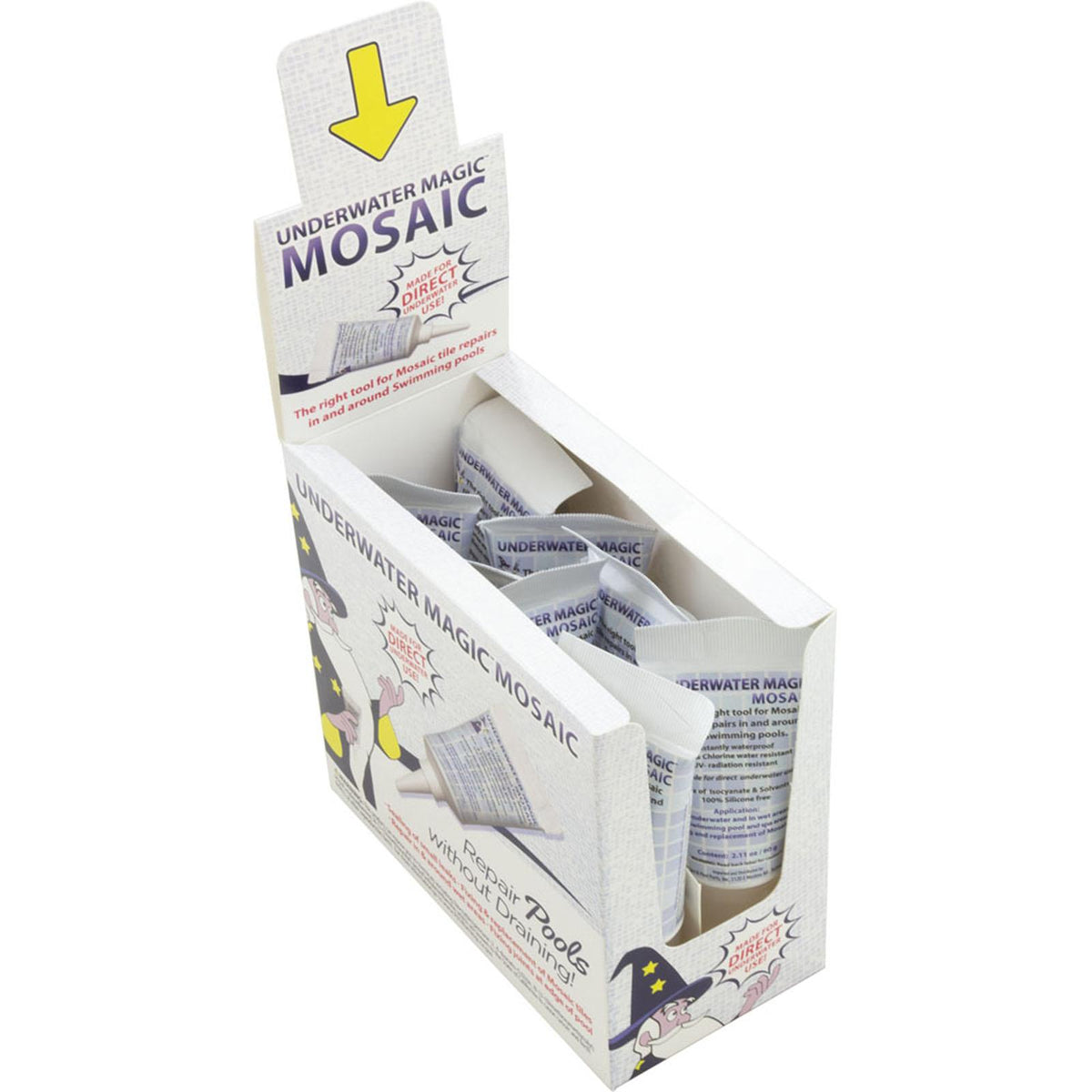 Underwater Magic Sealant, Underwater Magic Mosaic, 2.1 oz Tube, 8ct, White