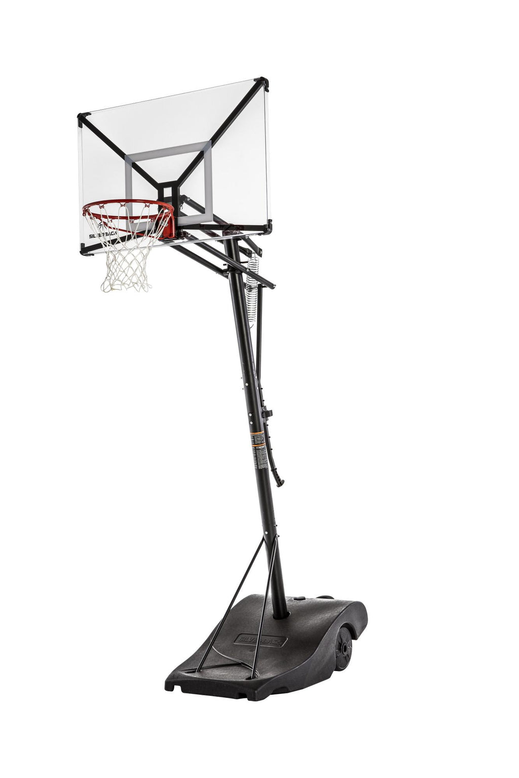 Silverback NXT 50" Backboard Portable Height-Adjustable Basketball Hoop