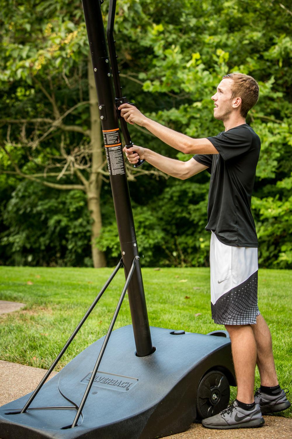 Silverback NXT 50" Backboard Portable Height-Adjustable Basketball Hoop