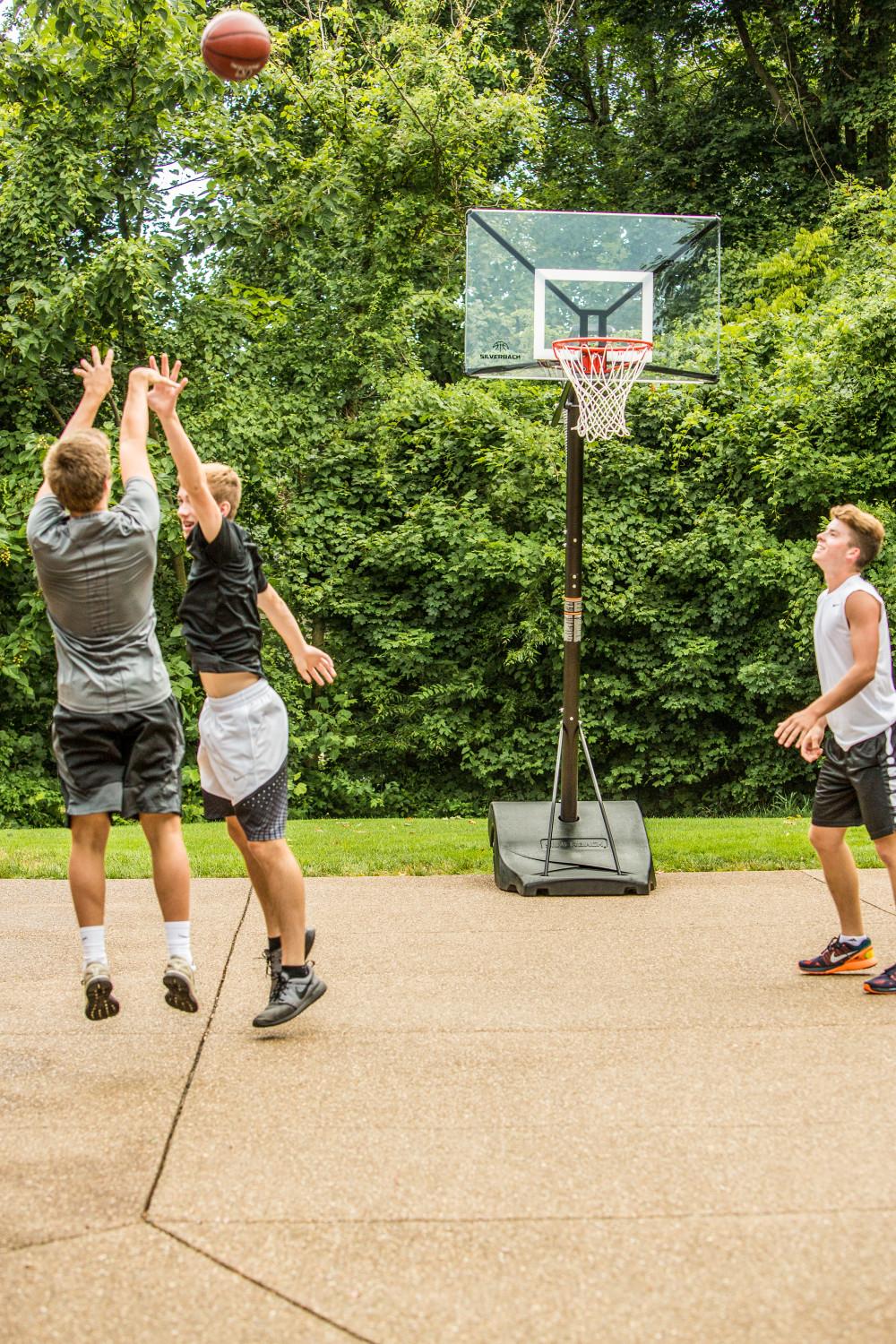 Silverback NXT 50" Backboard Portable Height-Adjustable Basketball Hoop