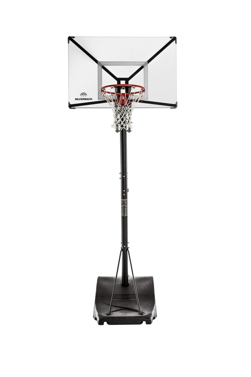 Silverback NXT 50" Backboard Portable Height-Adjustable Basketball Hoop