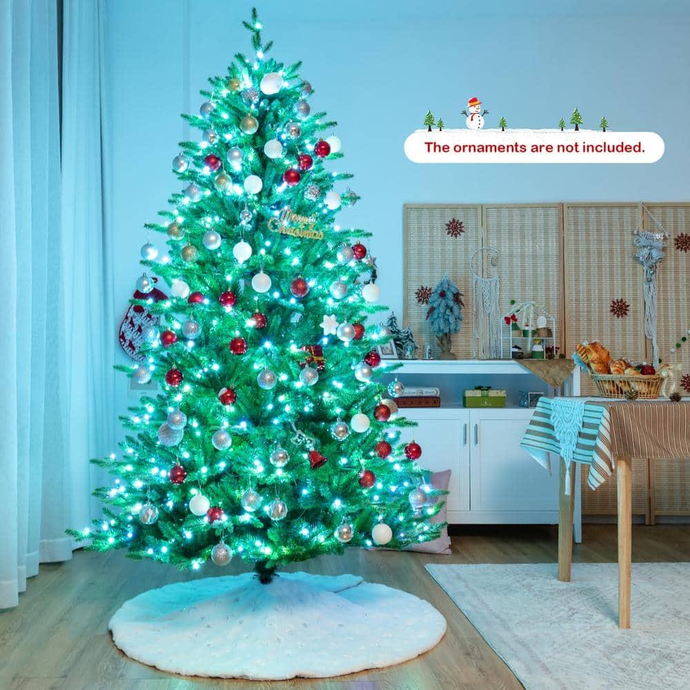8 ft. Pre-Lit Artificial Christmas Tree with App Control and 15 Lighting Modes