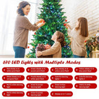 8 ft. Pre-Lit Artificial Christmas Tree with App Control and 15 Lighting Modes