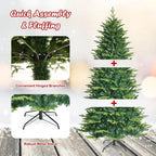 8 ft. Pre-Lit Artificial Christmas Tree with App Control and 15 Lighting Modes