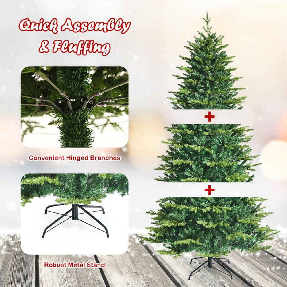 8 ft. Pre-Lit Artificial Christmas Tree with App Control and 15 Lighting Modes