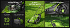 13 Inch Electric Lawn Mower, 1300W Corded Power, Lightweight &amp; Compact  Ideal for Small to Medium Lawns