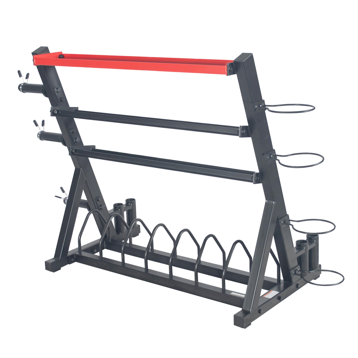 Sunny Health &amp; Fitness All-In-One Weight Plate Holder StoraRack Stand for Dumbbells, Plates, Weight Organizer, SF-XF920025