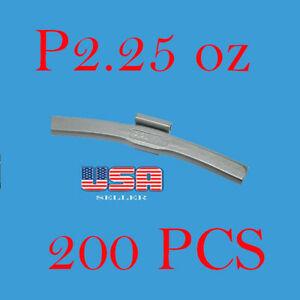 200 Pcs CLIP-ON WHEEL WEIGHT  2.25 oz 2.25 oz P Style for Steel Wheel