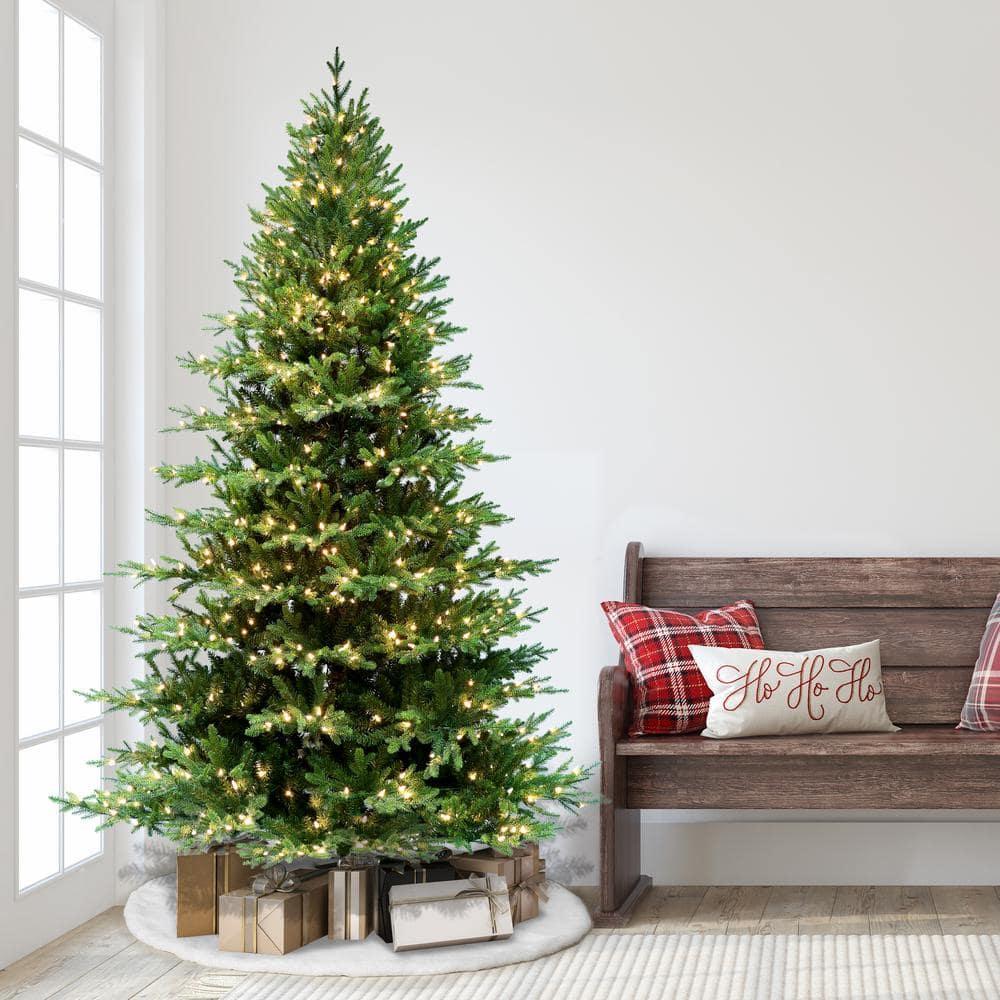9 ft. Pre-Lit Balsam Fir Artificial Christmas Tree with 1000 UL-Listed Clear Incandescent Lights