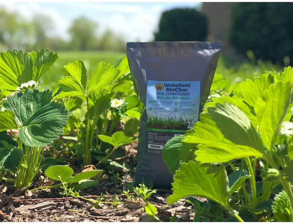 wakefield wfbcsc-bag-40 1 cu ft bag premium biochar organic garden soil conditioner (3 pack)