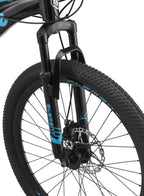 Mongoose Durham Mountain Bike, 21 Speeds, 24-Inch Wheels, Black