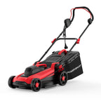 Corded Electric Lawn Mower, 14", 12.5 Amp, 6 Heights, 10 Gal Bag | Lightweight 28.2 lb; Vertical Storage; 3-Position Ergo Handle; 1"-3" Single-Lever Cut; 2-in-1 Mulch &amp; Bag