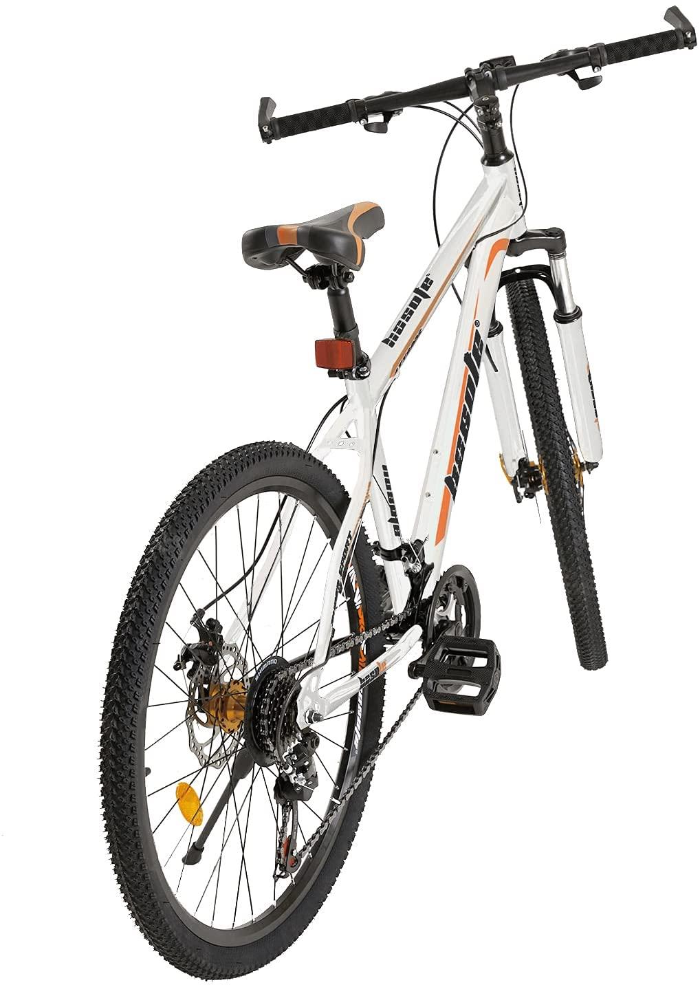 26 Inch Moutain Bike for Women and Men, 21 Speed Dual Disc Brake City Moutain Bicycle for Adults and Teens, Carbon Steel Suspension Fork MTB Bikes [US in Stock]