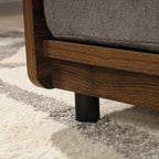 Sauder 424478 Harvey Park Dog Bed - Large, Noble Walnut Finish