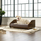 Sauder 424478 Harvey Park Dog Bed - Large, Noble Walnut Finish