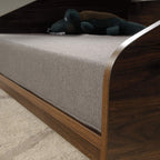 Sauder 424478 Harvey Park Dog Bed - Large, Noble Walnut Finish