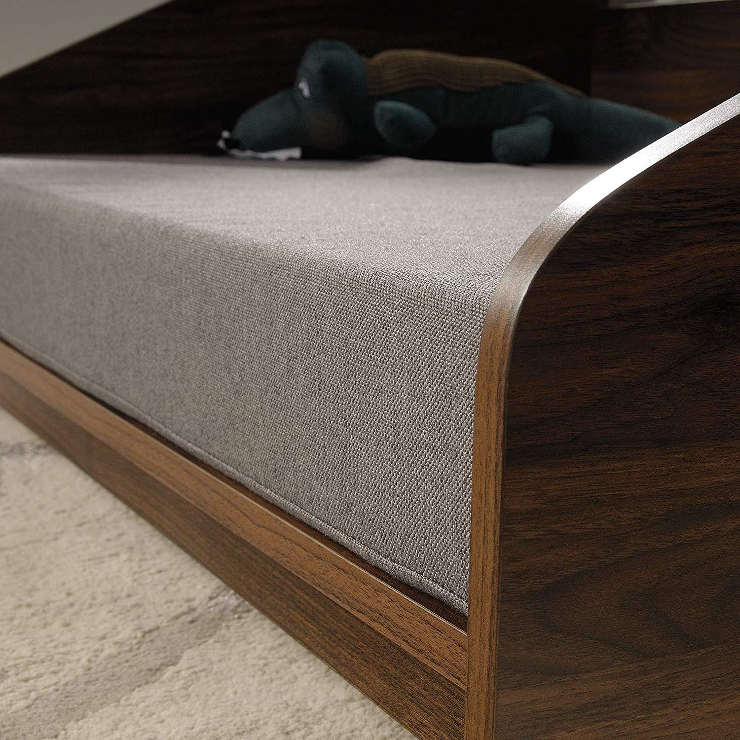Sauder 424478 Harvey Park Dog Bed - Large, Noble Walnut Finish