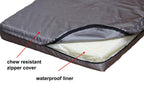 PetBed4Less Premium Orthopedic Memory Foam Pet Bed Dog Bed Small to Super Extra LarDog w/Removable External Cover + Waterproof Dog Bed Liner + Bonus Replacement case