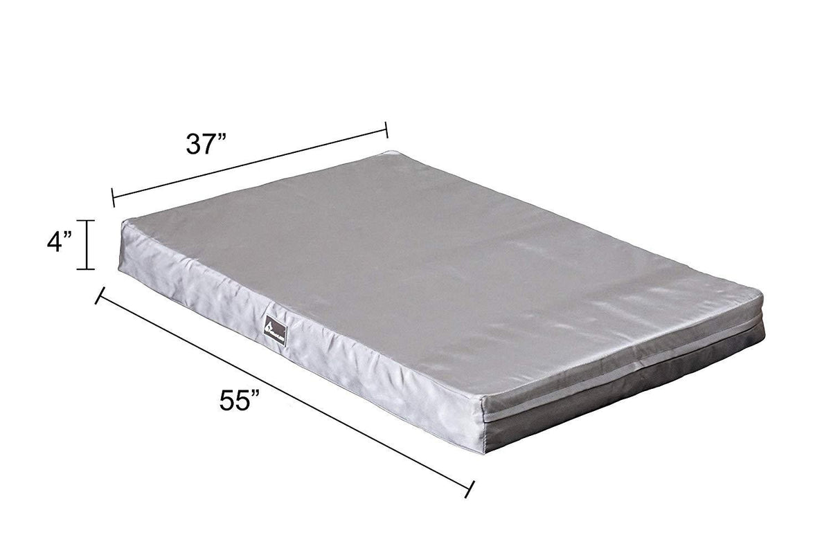 PetBed4Less Premium Orthopedic Memory Foam Pet Bed Dog Bed Small to Super Extra LarDog w/Removable External Cover + Waterproof Dog Bed Liner + Bonus Replacement case