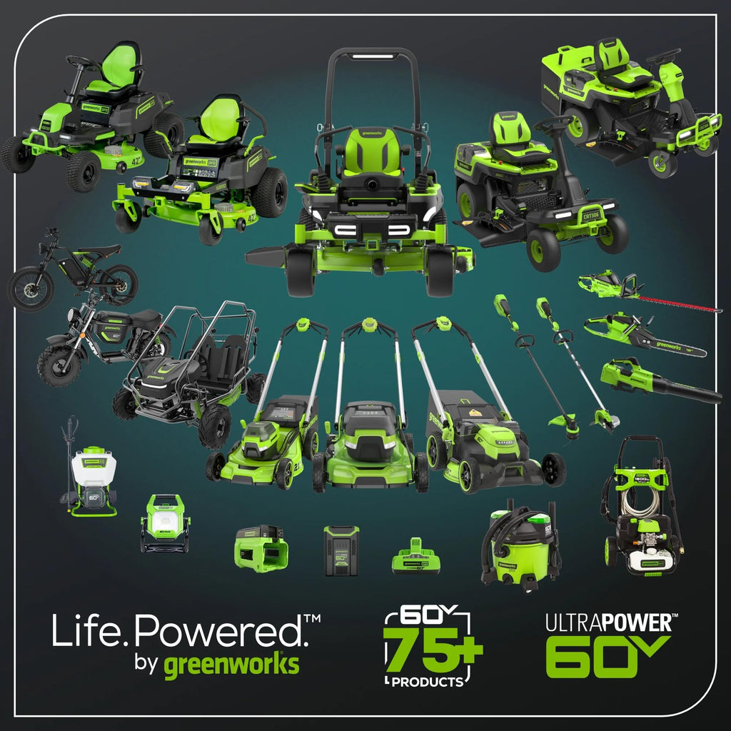 60V 21” Dual-Blade Self-Propelled Lawn Mower with (2) 5.0 Ah Batteries &amp; Rapid Charger