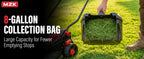 20V 13" Electric Lawn Mower, Brushless Cordless Lawn Mower with 4-Position Height Adjustment, Walk-Behind Push Mowers with 8 Gallon Grass Bag, 2 x 4.0Ah Batteries &amp; Charger Included, LM13B4