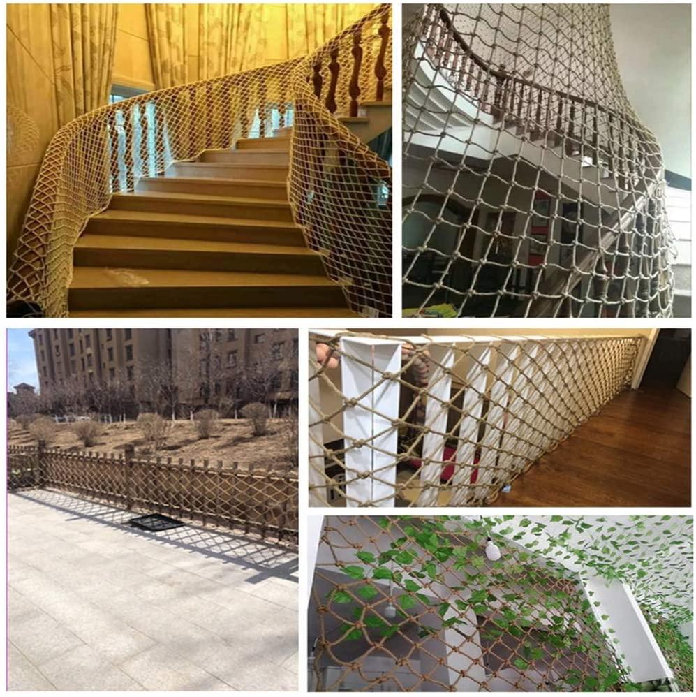 Children Protective Netting Children Protection Net Balcony Climbing Rope Bar Decoration Safety Netting Hand Woven Rope Net - Spacing 8 cm/Thickness 8 Mm Stairs Safety +++